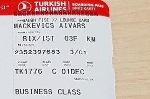 Travelnews.lv ar «Turkish Airlines» biznesa klases biļeti iepazīst «Primeclass Business Lounge» lidostā «Rīga» 