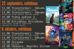 Atpūtas un ceļojumu piedāvājumi 02.10.2024 - 08.10.2024 KINO Krāslavas kultūras namā Krāslavas TIC