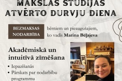 Atpūtas un ceļojumu piedāvājumi 11.10.2024 - 17.10.2024 Mākslas studijas atvērto durvju diena Krāslavas TIC