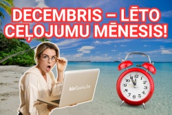 Atpūtas un ceļojumu piedāvājumi 20.12.2024 - 26.12.2024 Ceļojumi sākot no 140 € AirGuru