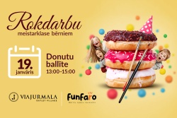 🍩 Donutu ballīte outlet ciematā!  ViaJurmala