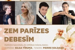 Koncerts "Zem Parīzes debesīm" Jērcēnmuižā Valmieras novada Tūrisma pārvalde