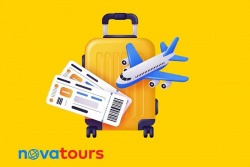 Piedāvājumā ir arī lidojumu biļetes! Novatours