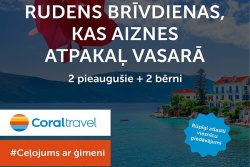 Atpūtas un ceļojumu piedāvājumi 06.09.2024 - 30.09.2024 Izbaudi nebeidzamu vasaru Turcijā!  Coral Travel Latvia