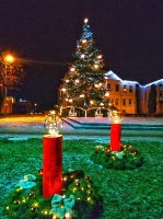 Košā un krāšņā Krāslava gatava svētkiem. Foto: Inga Pudnika 2