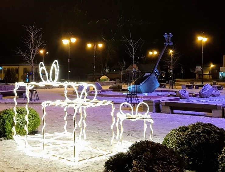 Senā Latgales pilsēta Ludza jau gatava svētkiem. Foto: Ināra Venšava 295661