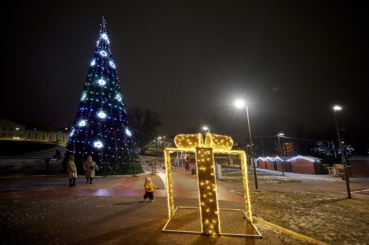 Ziemas elpa Latgales pilsētā Rēzeknē. Foto: Aleksandrs Lebeds 295687