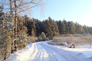 Travelnews.lv dodas Doles salas 13 km pārgājienā pie -14 grādiem Salaspils novadā 13