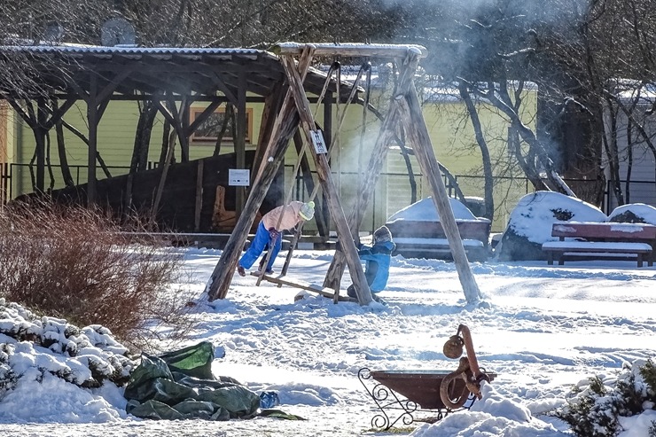 Ventspils Piejūras brīvdabas muzejā aizvadīta Meteņu diena. Foto: Oskars Jūra 297522