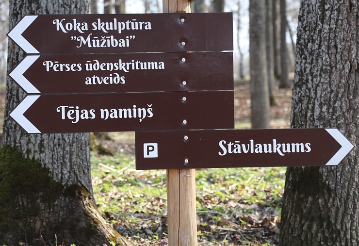 Kokneses parks starp Pērses un Daugavas krastiem ir burvīga atpūtas un pastaigu vieta 300076