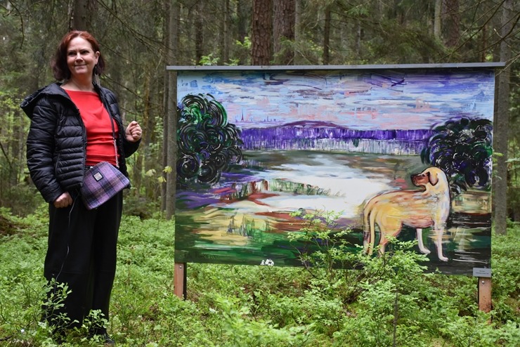 Tūristi Baldones mežā var aplūkot gleznas «Meža galerijā» 301752