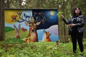 Tūristi Baldones mežā var aplūkot gleznas «Meža galerijā» 15