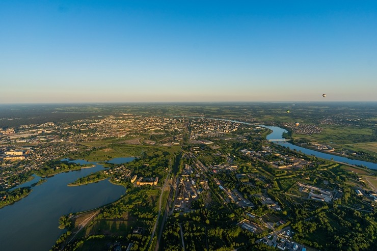 Gaisa balonu šovs Daugavpilī un Daugavpils no putna lidojuma 303239