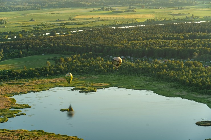 Gaisa balonu šovs Daugavpilī un Daugavpils no putna lidojuma 303221