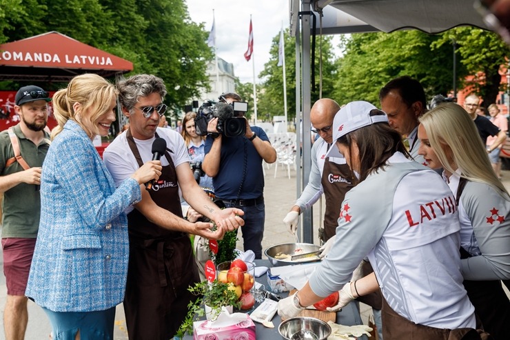 Latvijas olimpieši un Rimi Gardēži vienojas Spēka piknikā 303560