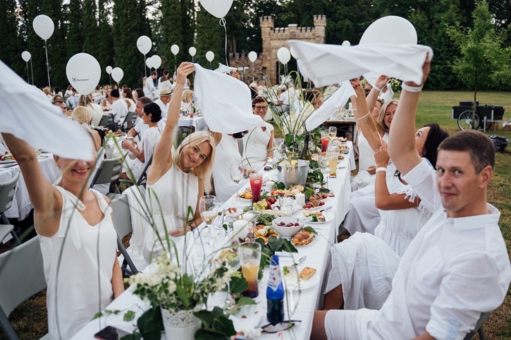 Baltais pikniks šovasar aizvadīts Siguldas pils parkā 304834