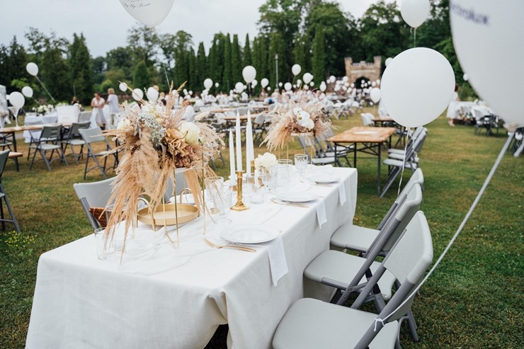 Baltais pikniks šovasar aizvadīts Siguldas pils parkā 304812