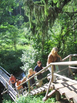 Tērvetes dabas parks aizņem 1200 ha lielu teritoriju, trešdaļu no šīs platības aizņem Pasaku pasaule, kurā valda Meža ķēniņš, rūķi, velni un raganas 16460