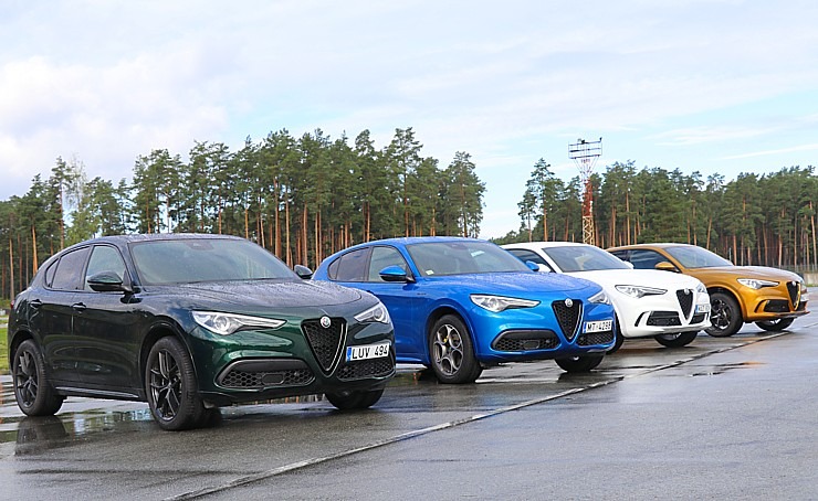 Travelnews.lv Biķernieku trasē joņo ar 510 zirgspēku «Alfa Romeo Stelvio Quadrifoglio» no «Autobrava» 306581