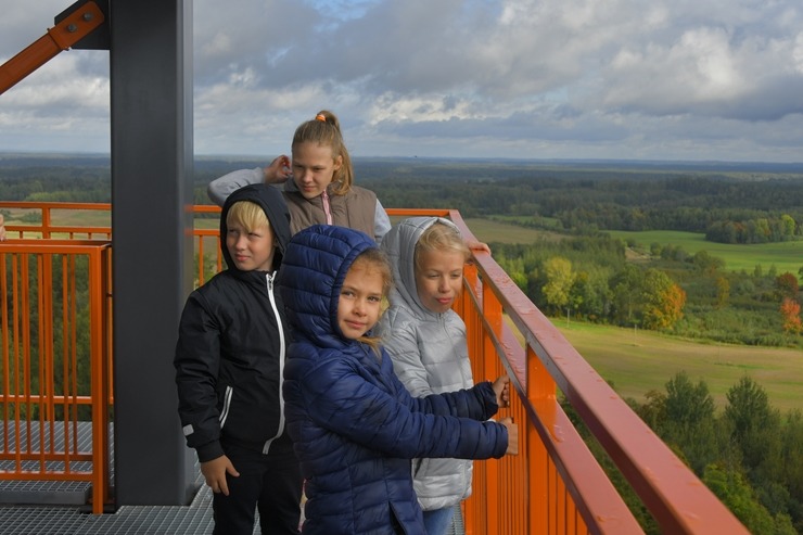 Skatu torņu apceļotājiem jauns tūrisma objekts - Taborkalna skatu torņis Jēkabpils novadā. Foto: Jekabpils.lv 307882