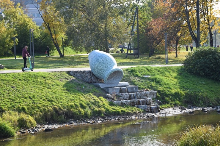 Rēzeknē atklāts jauns vides objekts - Ūdens pods. Foto: Rēzeknes TIC 308376