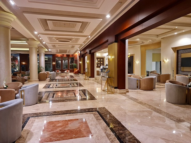 Iepazīstam Šarm el Šeihas 5 zvaigžņu viesnīcas «Rixos Sharm El Sheikh Adult Friendly» galveno ēku Iepazīstam Šarm el Šeihas 5 zvaigžņu viesnīcas «Rixos Sharm El Sheikh Adult Friendly» galveno ēku 310019