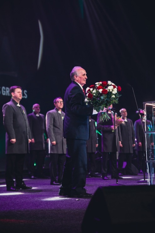 Latgaliešu kultūras gada balva «Boņuks 2021» tiek pasniegta Latgales vēstniecībā «GORS». Foto: Dagnija Bernāne 314648