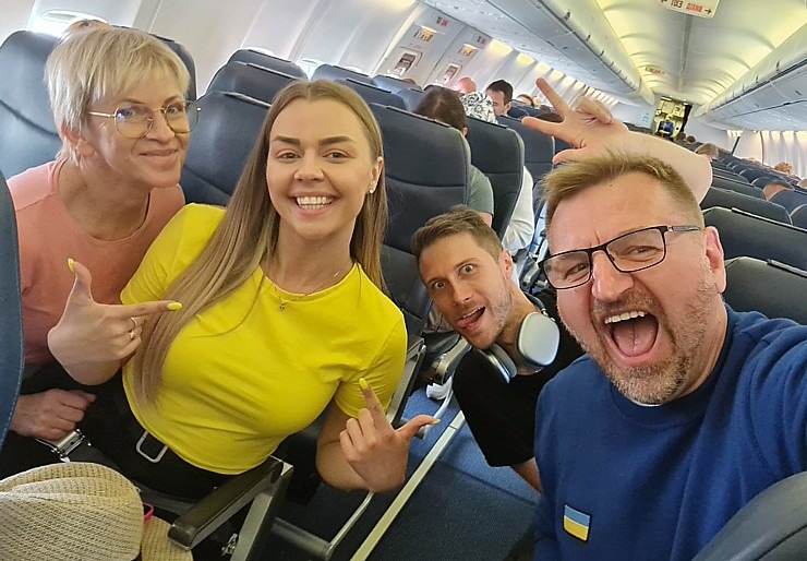 Travelnews.lv lido no Maļorkas uz Rīgu «airBaltic» reisā ar «Ukraine International Airlines». Sadarbībā ar Latvijas tūrisma firmu «Atlantic Travel» 318855