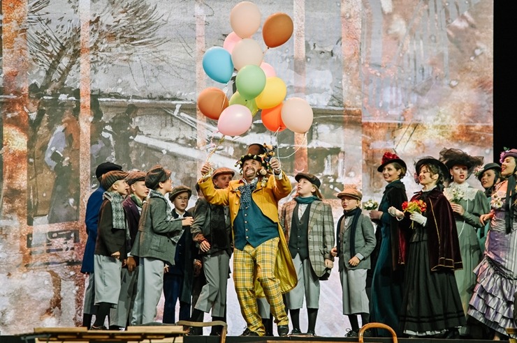 Opermūzikas svētki: Dž. Pučīni operas «Bohēma» oriģināliestudējums Siguldas pilsdrupu estrādē. Foto: : Ginta Zīverte 321057