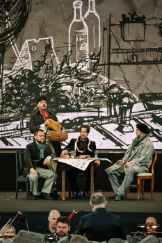 Opermūzikas svētki: Dž. Pučīni operas «Bohēma» oriģināliestudējums Siguldas pilsdrupu estrādē. Foto: : Ginta Zīverte 6
