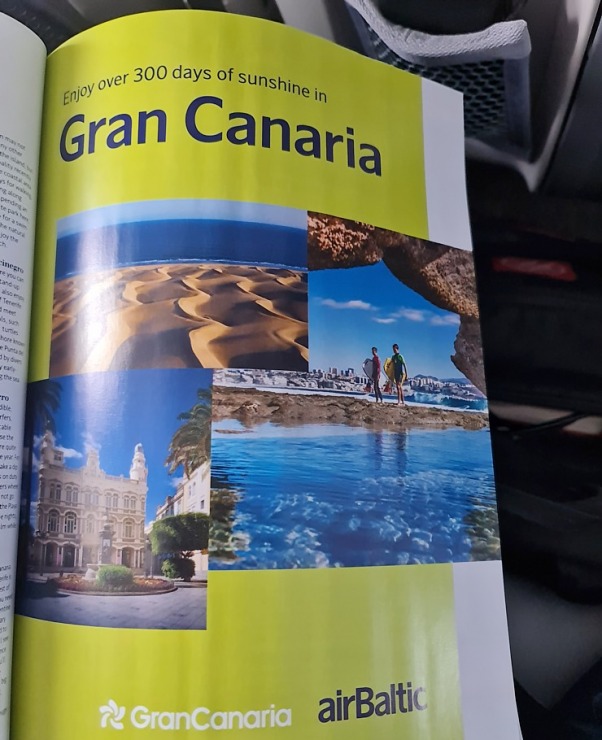 Ar lidsabiedrību «airBaltic» un tūroperatoru «Tez Tour Latvia» lidojam uz Grankanāriju un Tenerifi. Sadarbībā ar Tez Tour un airBaltic 329284