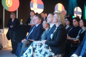 Tūrisma izstādes «Balttour 2023» atklāšanas ceremonija Ķīpsalā. Foto: Rojs Maizītis 18