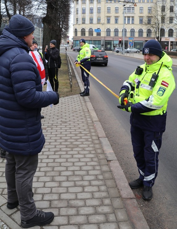 Rīgā notiek atbalsta akcija bijušajam Gruzijas prezidentam Mihaelam Saakašvili 333144