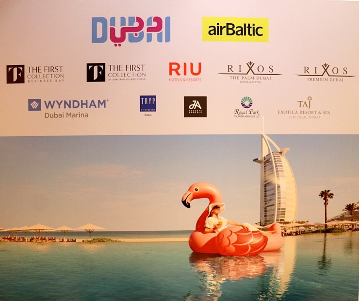 «airBaltic» rīko ceļojumu konsultantiem Dubaijas «Dubai Roadshow» Vecrīgas viesnīcā «Grand Hotel Kempinski Riga» 334197