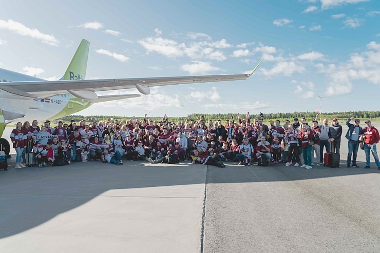 «airBaltic» sadarbībā ar Latvijas Hokeja federāciju organizē fanu lidojumus uz Tamperi 336876