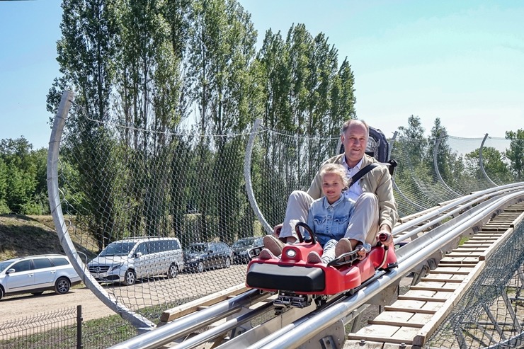 Ventspils Piedzīvojumu parkā tika atklāta Baltijā lielākā rodeļu trase - Ventspils rodelis. Foto: ocventspils.lv 337688