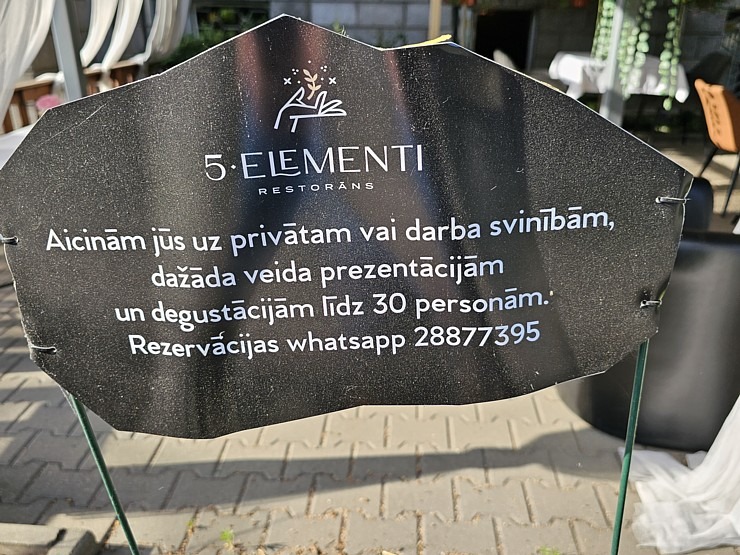Travelnews.lv iepazīst klusā Rīgas centra restorāna «5 elementi» ēdienkarti un terasi 337954