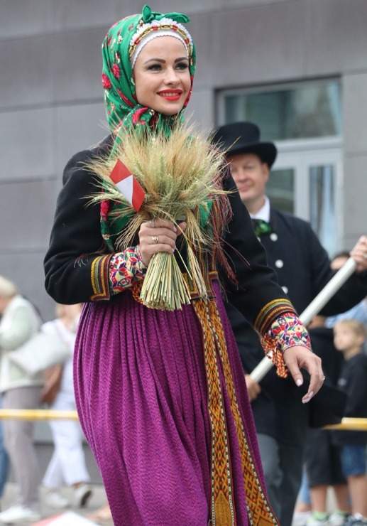 Atpazīsti savējos dziesmu un deju svētku dalībnieku gājienu Rīgā - «Novadu dižošanās» 338894