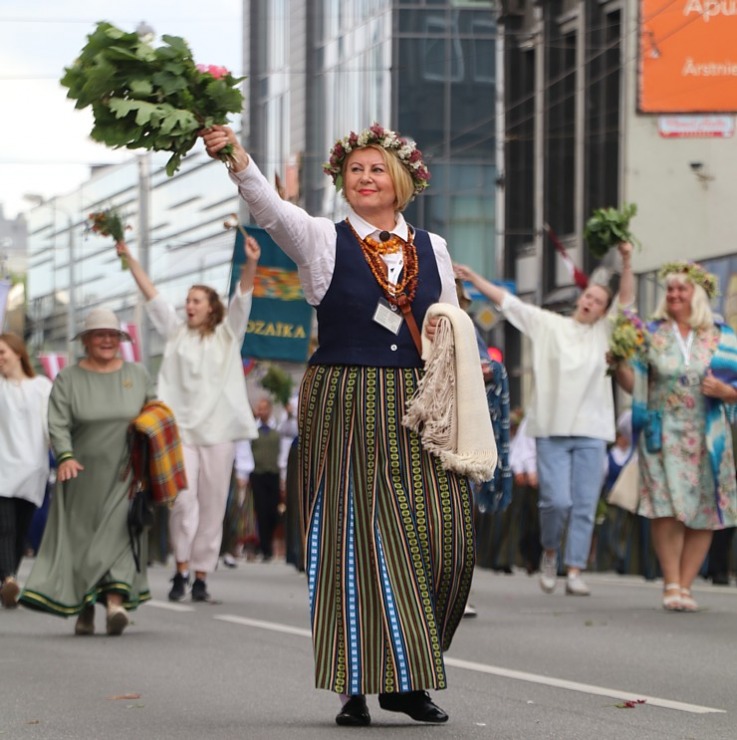 Atpazīsti savējos dziesmu un deju svētku dalībnieku gājienu Rīgā - «Novadu dižošanās» 338990
