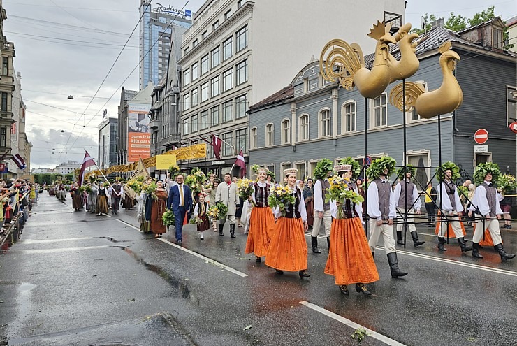 Foto mirkļi no dziesmu un deju svētku dalībnieku gājiena Rīgā - «Novadu dižošanās» 339143