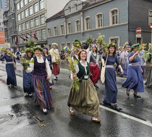 Foto mirkļi no dziesmu un deju svētku dalībnieku gājiena Rīgā - «Novadu dižošanās» 56