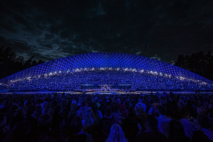 Fotogrāfs Mareks Galinovskis: Dziesmu svētku lielkoncerts «Tīrums. Dziesmas ceļš» skan Mežaparka Lielajā estrādē 339848