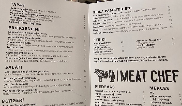 Izbaudām šefpavāra Kaspara Jansona gatavotus steikus Rīgas restorānā «Meat Chef» 340439