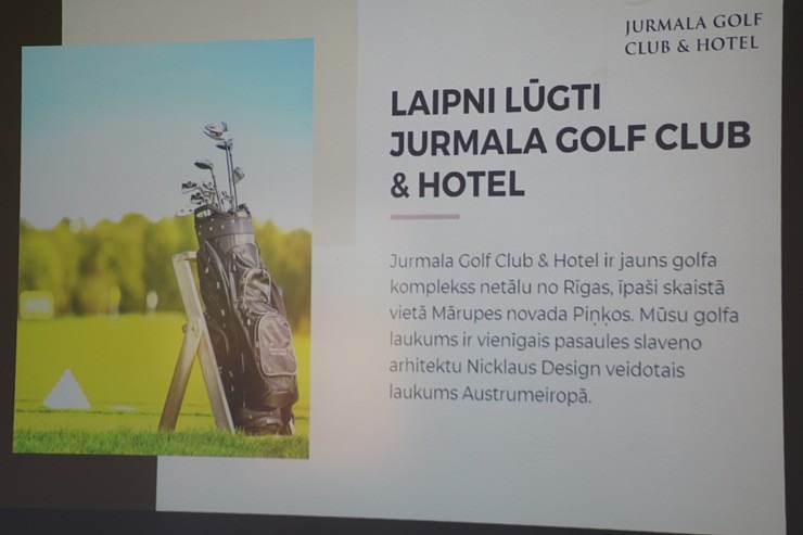 Latvijas tūrisma firmas iepazīst  golfa klubu un viesnīcu «Jurmala Golf Club & Hotel» Piņķos 342035