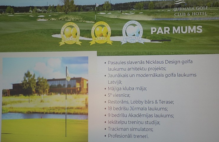 Latvijas tūrisma firmas iepazīst  golfa klubu un viesnīcu «Jurmala Golf Club & Hotel» Piņķos 342036