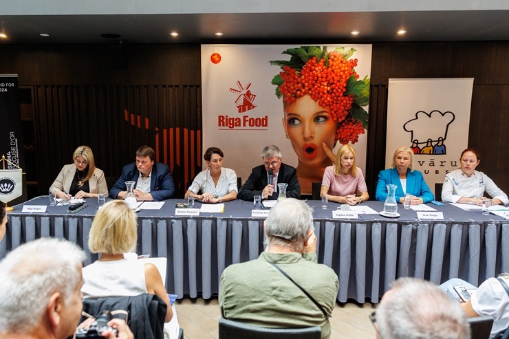 Pārtikas izstāde «Riga Food 2023» aicina medijus viesnīcā «Pullman Riga Old Town» uz preses konferenci. Foto: RigaFood.lv 342126