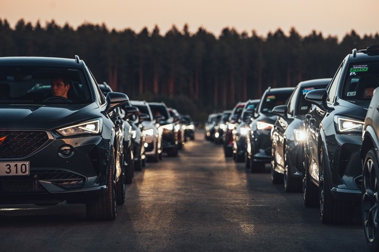 Latvijas salidojumā «CUPRA Summit 2023» pulcējas vairāk nekā 750 spēkrati. Foto: ogilvy.lv 343174