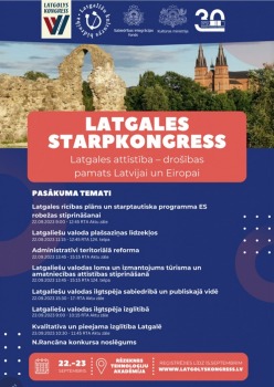 «Latgolys storpkongress» 22.–23. septembrī pulcē Rēzeknē Latgales ekspertus novada attīstībai. Foto: Santa Rudze 3
