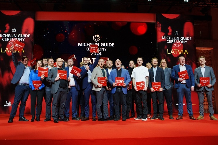 Slavenais gardēžu ceļvedis «Michelin Guide» svinīgā ceremonijā nosaka labākos Latvijas restorānus. Foto: Rojs Maizītis 346755