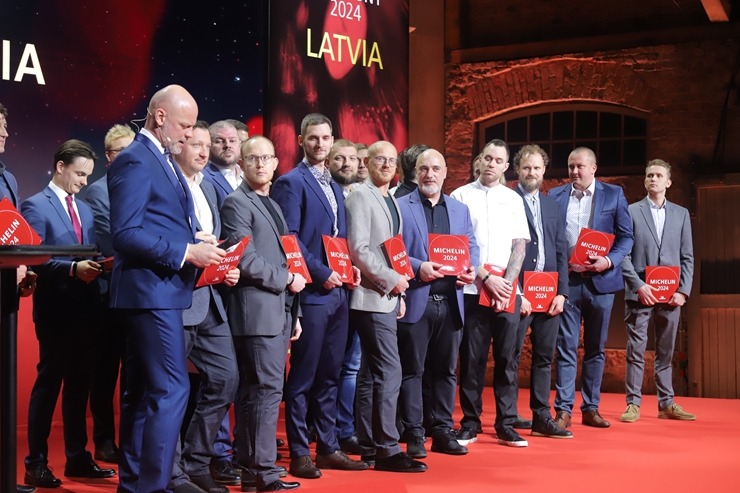 Slavenais gardēžu ceļvedis «Michelin Guide» svinīgā ceremonijā nosaka labākos Latvijas restorānus. Foto: Rojs Maizītis 346760